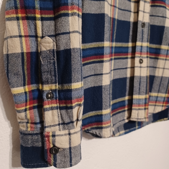 American Eagle Heritage button down shirt men's medium colorful plaid cotton - Picture 6 of 8